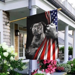 Staffordshire Bull Terrier Dog Lover American US Flag