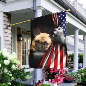 French Bulldog Lover American US Flag