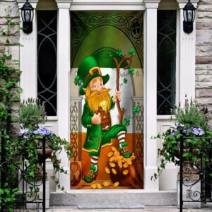 Happy Saint Patrick's Day Irish American Door Cover
