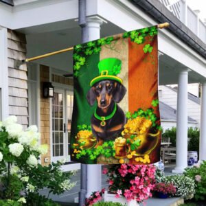Saint Patrick's Day Dachshund Irish Flag