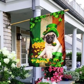Saint Patrick's Day Pug Irish Flag