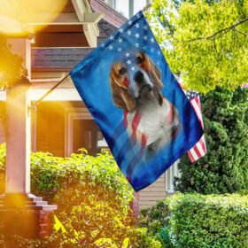 Beagle Dog Stars & Stripes Flag