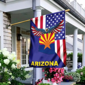 US State Arizona American Eagle Flag