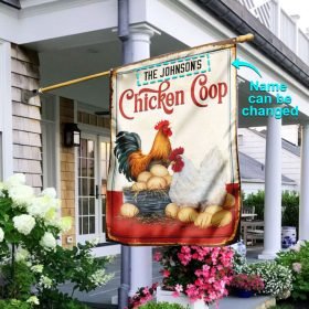 Personalized Chicken Coop Flag