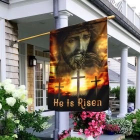 He Is Risen Easter Flag