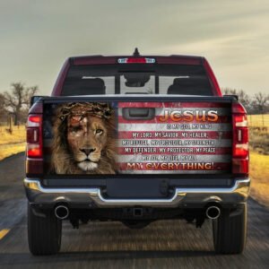 Jesus Lion Of Judah, My Everything Truck Tailgate Decal Sticker Wrap