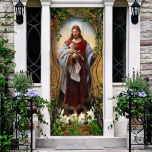 Jesus The Good Shepherd Door Cover
