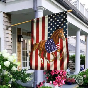 Horse Patriot American Flag