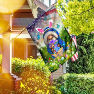 Happy Easter Autism Awareness Gnome Flag