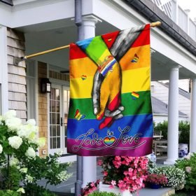 Love Is Love. LGBT Pride Flag