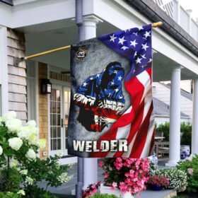 Welder American Flag