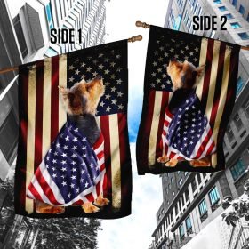 Yorkie Flags Flagwix™  American Patriot Yorkshire Terrier Flag
