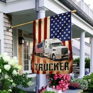 Truck Driver American Flag
