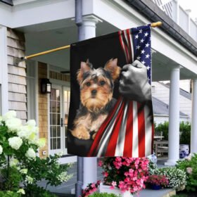 Yorkie Flags Flagwix™ Yorkshire Terrier American Flag