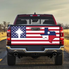 God Bless Texas Truck Tailgate Decal Sticker Wrap