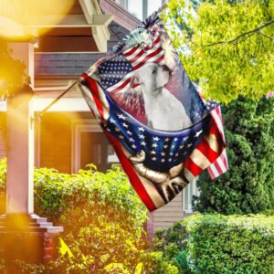 Happy Independence Day American Bulldog Flag