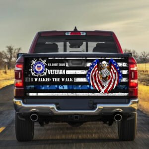 U.S Coast Guard Veteran I Walked The Walk Truck Tailgate Decal Sticker Wrap