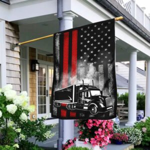 Proud Trucker American U.S. Flag