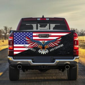 God Family And Country Truck Tailgate Decal Sticker Wrap