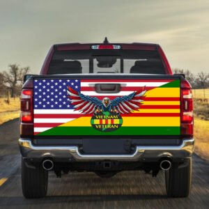 Vietnam Veteran American US Truck Tailgate Decal Sticker Wrap