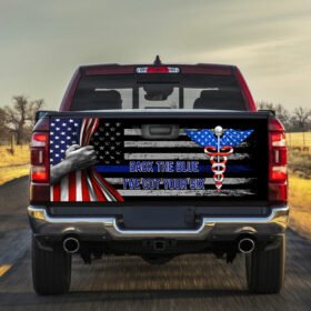 Nurse Back The Blue American U.S. Truck Tailgate Decal Sticker Wrap
