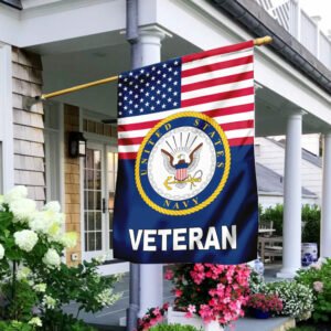 United States Navy Veteran American US Flag TRL954F