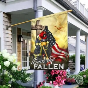 Firefighter. Honor The Fallen Flag