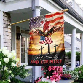 Eagle And Jesus Flagwix™ Jesus – God Family and Country Flag