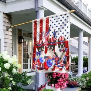 Boston Terrier 4th of July Happy Independence Day Flag