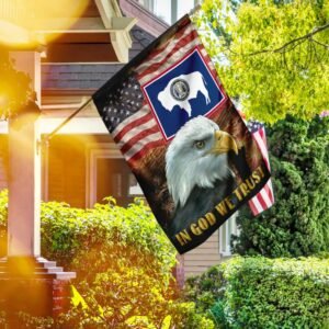 Wyoming State Patriotic American Independence Day Flag
