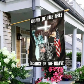 Home Of The Free Because Of The Brave Flag TRL975Fv2