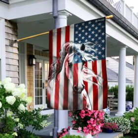 Horse American Flag