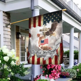 Jesus - In God We Trust American Flag LHA1546F