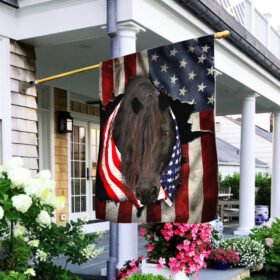 Patriotic Horse American Flag THH3162F