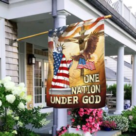 One Nation Under God America Flag MLH1705F