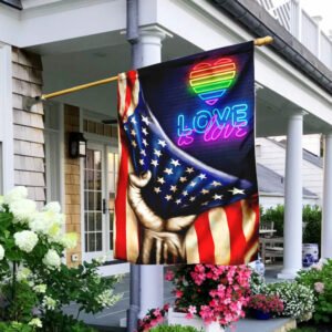 Love Is Love LGBT American U.S. Flag