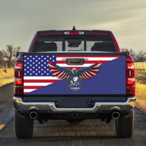 Seabee American US Truck Tailgate Decal Sticker Wrap