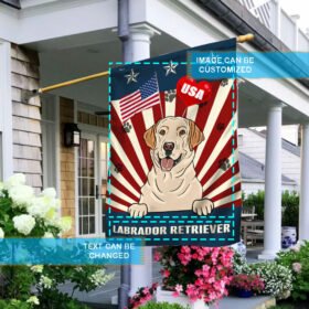 Personalized Happy 4th Of July With Dogs Flagwix™  Happy Dog Happy Life American Flag ANL101FCTv1