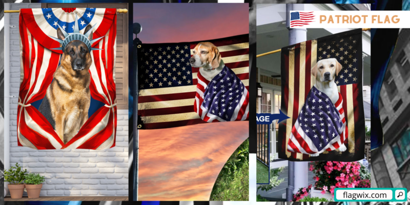 Custom Dogs Patriot Flag