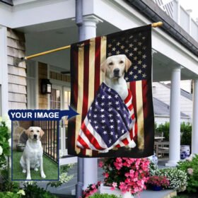 Personalized Custom Dog Flag Flagwix™ Dog Image American Patriot Flag ANL40FCT