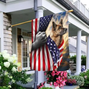 German Shepherd American Patriot Flag THB3162F
