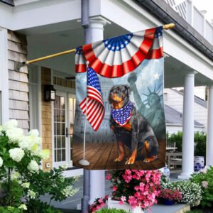 Patriotic Rottweiler 4th Of July Independence Day American Flag QNN525Fv4