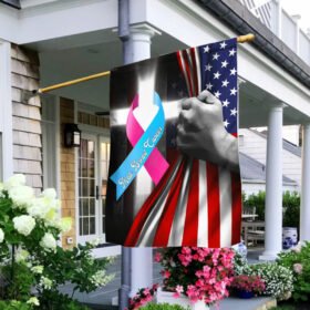 Male Breast Cancer Awareness Flag QNN528FV1a