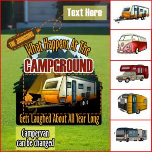 Personalized Metal Camping Signs Personalized Flagwix™ Garden Metal Sign Campground Gets Laughed ANT162MSCT