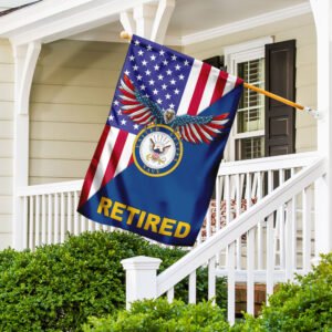 United States Navy Retired American U.S. Flag TRL1047Fv2