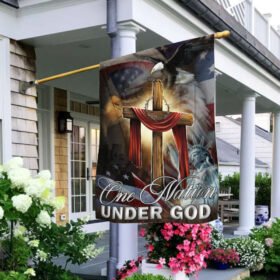 Jesus American Flag One Nation Under God THB3256F