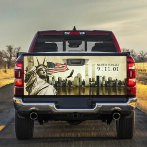 Never Forget 9-11 Truck Tailgate Decal Sticker Wrap TRL1164TD