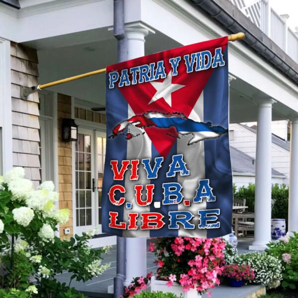 PATRIA Y VIDA VIVA C.U.B.A Flag NTB167F