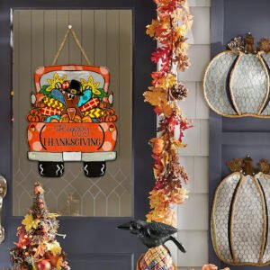 Thanksgiving Wood Sign Flagwix™ Truck Wooden Sign LHA1644WD