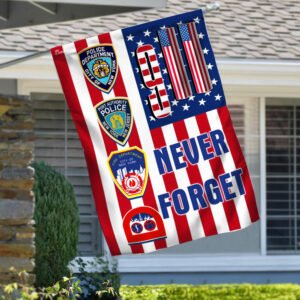 First Responder American Flag Flagwix™ Never Forget September 11 Flag TRN1169F